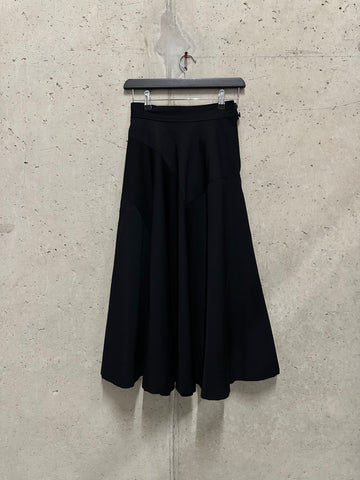 Comme Des Garçons AW1990 Panelled Black Skirt (W24)