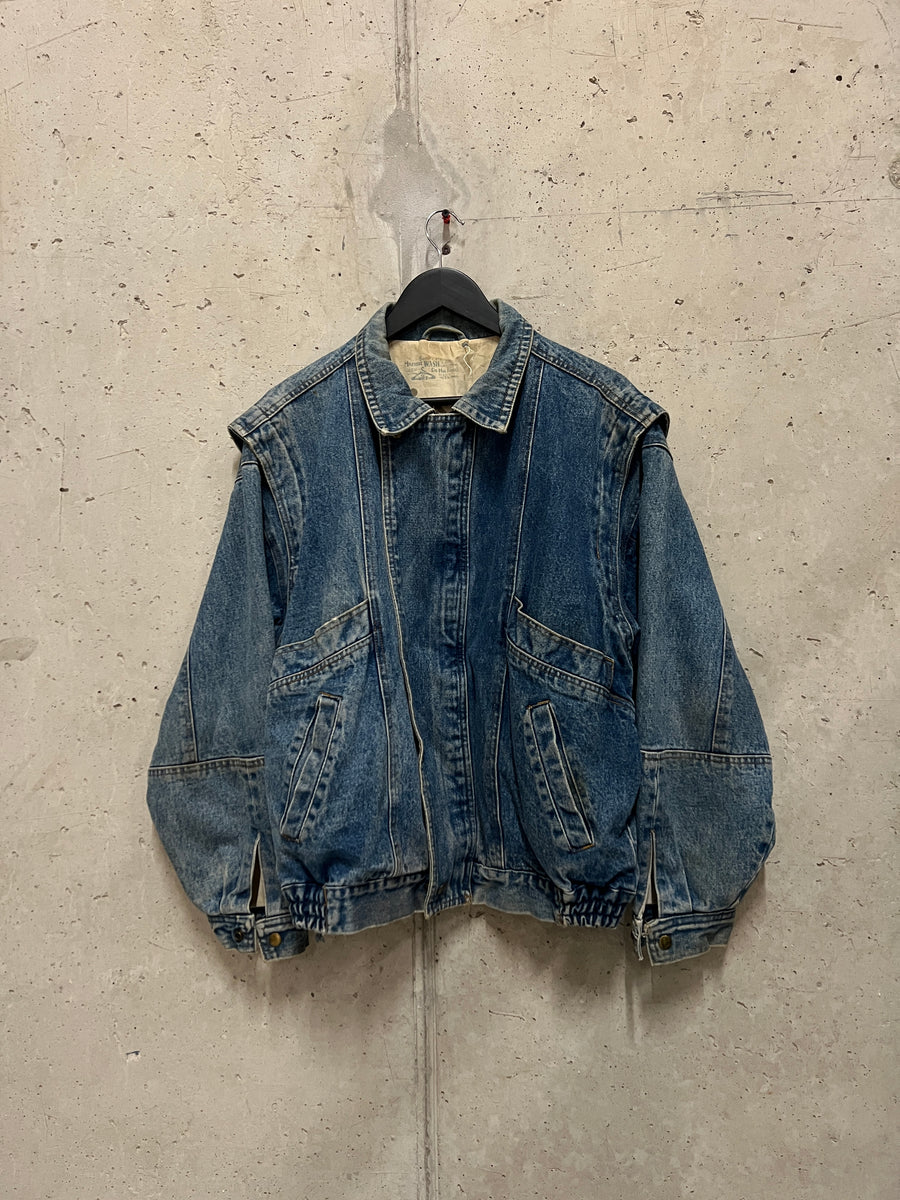 Vintage 1990s Panelled Denim Jacket (L)