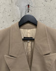 Giorgio Armani 1990s Cream Wool Overcoat (S-M)