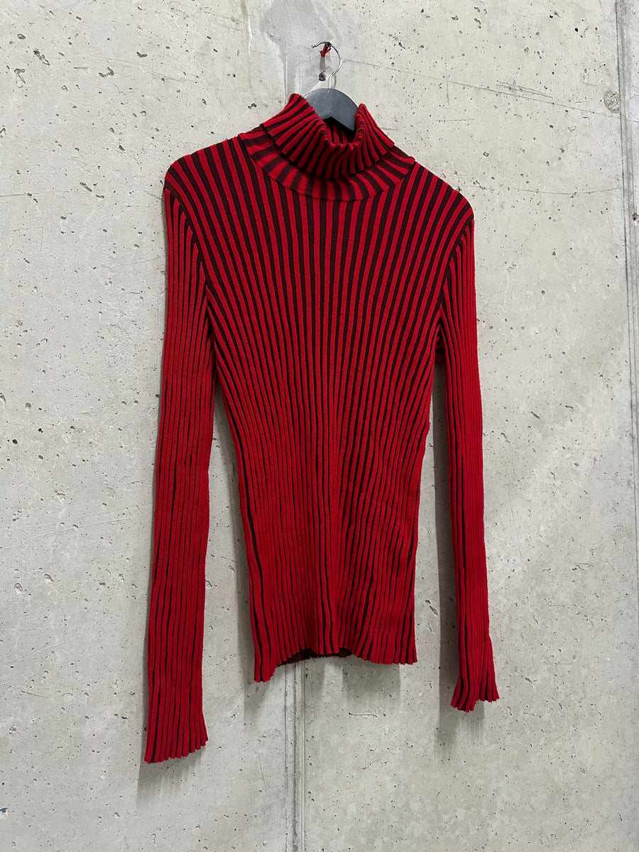 Issey Miyake SS2003 Ribbed Roll Neck Top (S-M)