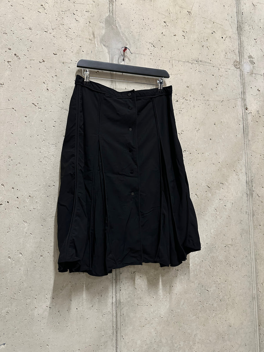 Fendi 1980s Panelled Black Skirt (32W)