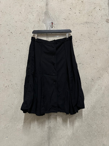 Fendi 1980s Panelled Black Skirt (32W)