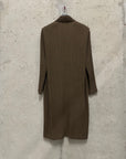 Issey Miyake 1990s Pleated Lightweight Overcoat (M)