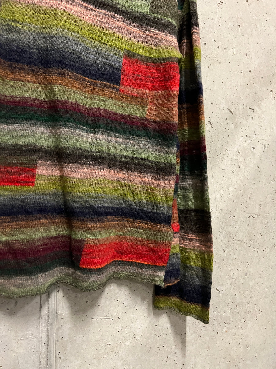 Marithé François Girbaud 2000s Multi-Colour Stripe Knit (S)
