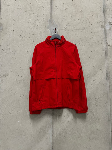 Eddie Bauer 1990s Red Nylon Jacket (L)
