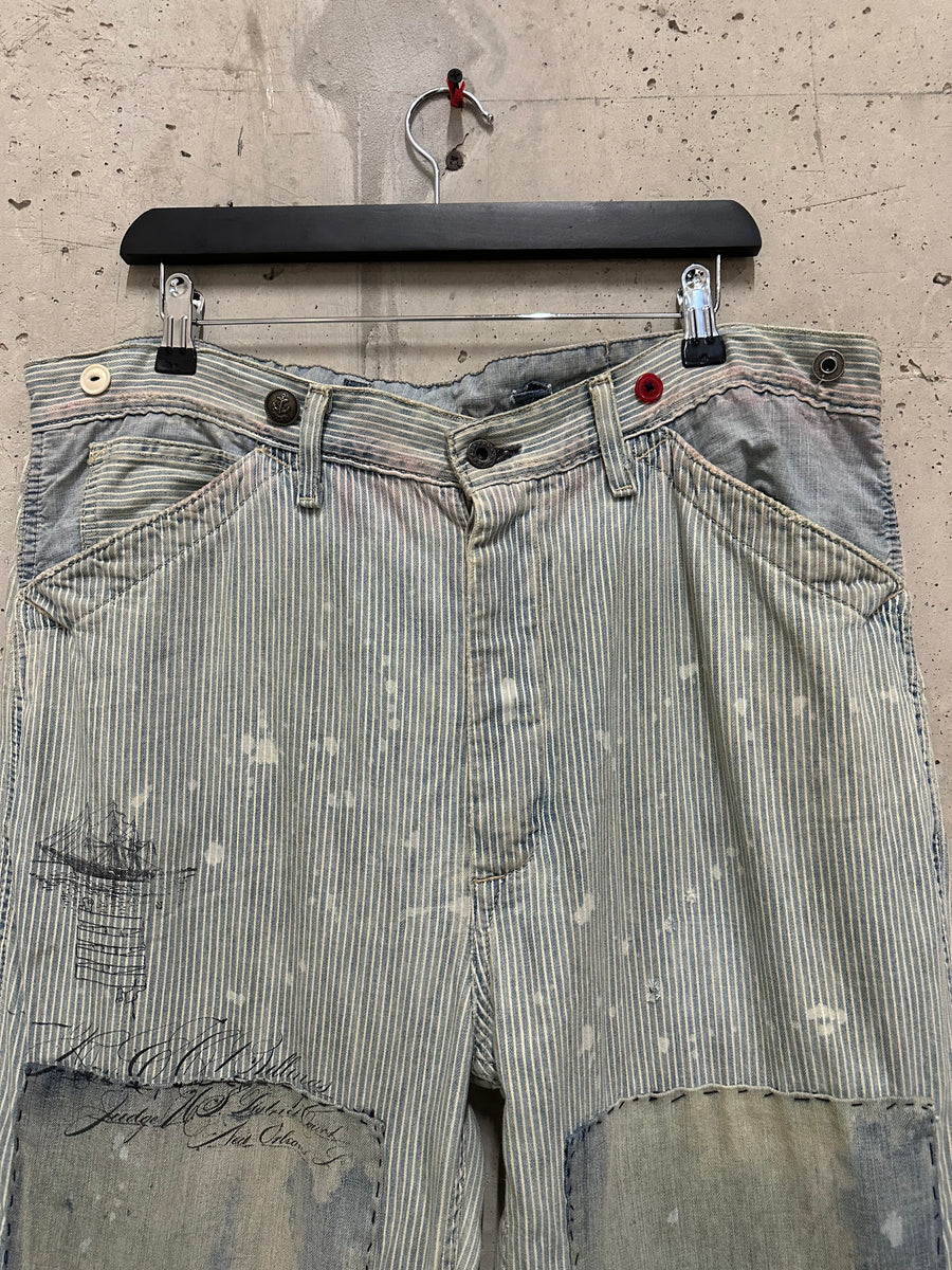 Ralph Lauren 1990s Washed Denim Trousers (W38)