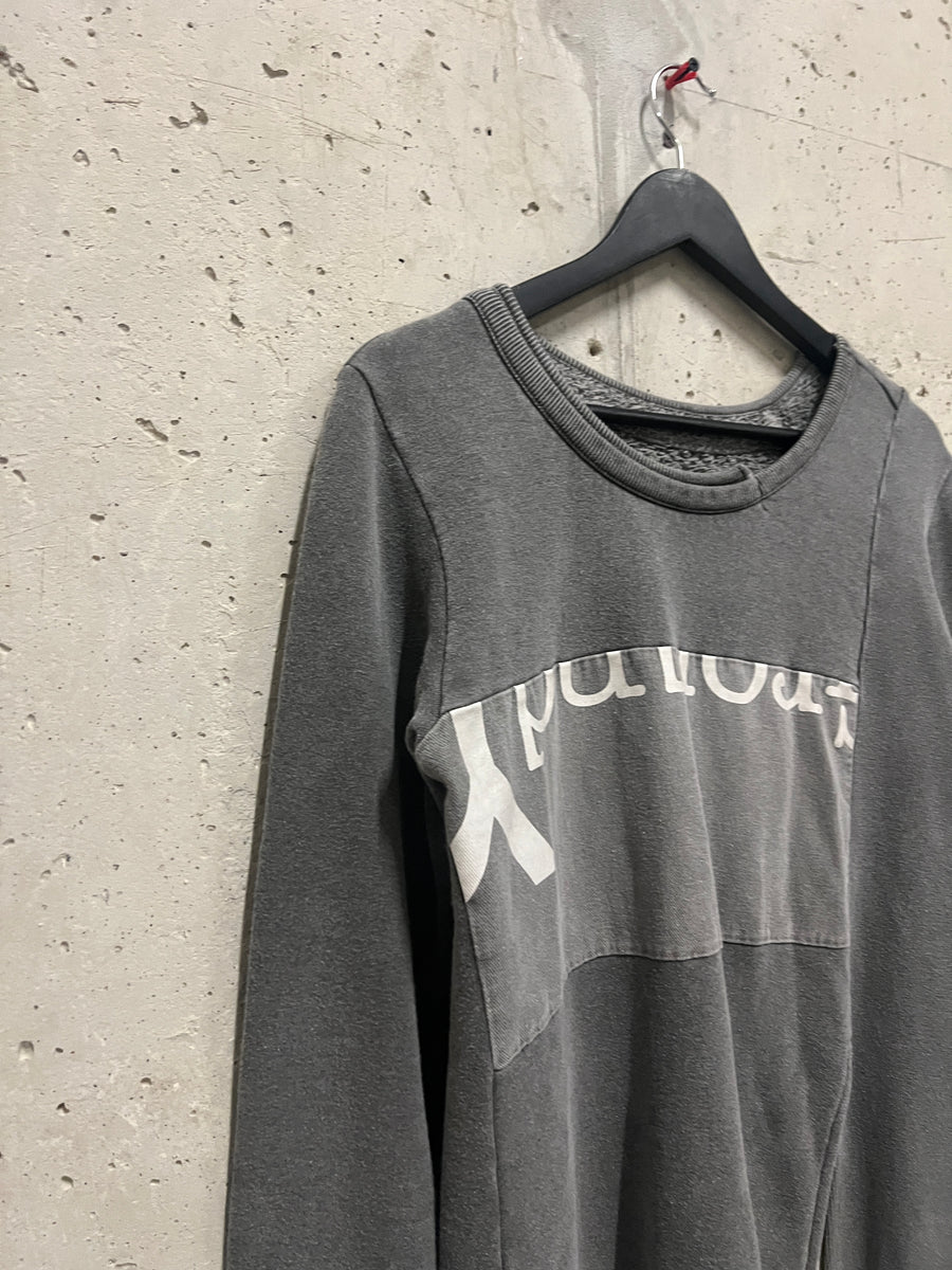 Yohji Yamamoto 'Ground Y' Cut-Out Asymmetrical Sweatshirt (M)