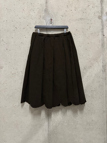 Comme Des Garçons AD2002 Heavyweight Pleated Skirt (28W)
