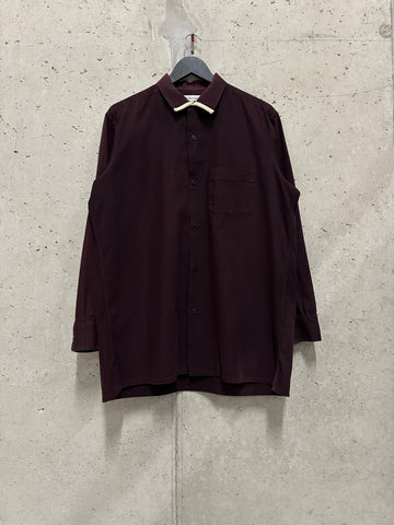 Y's By Yohji Yamamoto 1990s Burgundy Shirt (L-XL)
