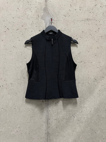 Hiroko Koshino AW2003 Panelled Grey Vest (XS)