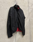 1990s Black Textured Nylon Jacket (L)