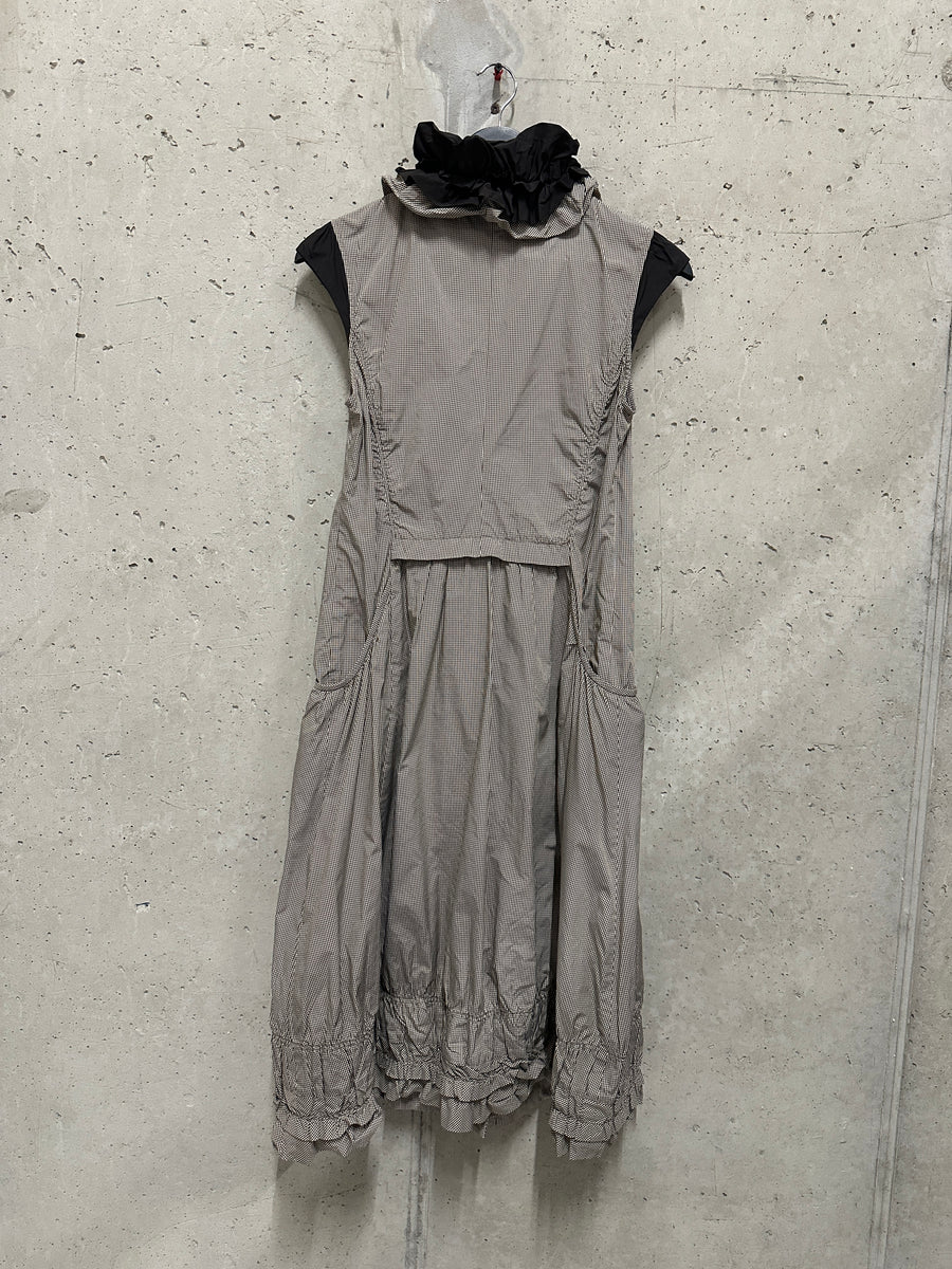 Hiroko Koshino 2000s Button Up Textured Dress (S)
