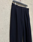 Issey Miyake 1980s Navy Blue Wool Trousers (30W)