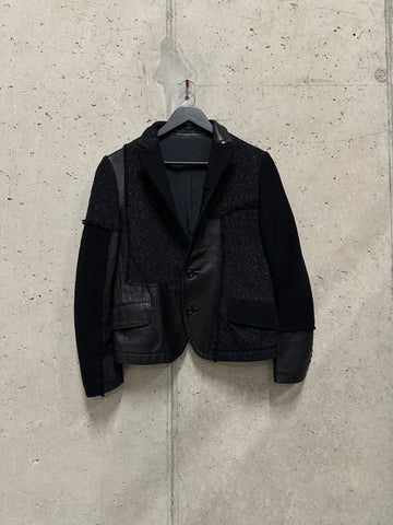 Yohji Yamamoto AW1992 Reconstructed Cowhide Leather Jacket (S)