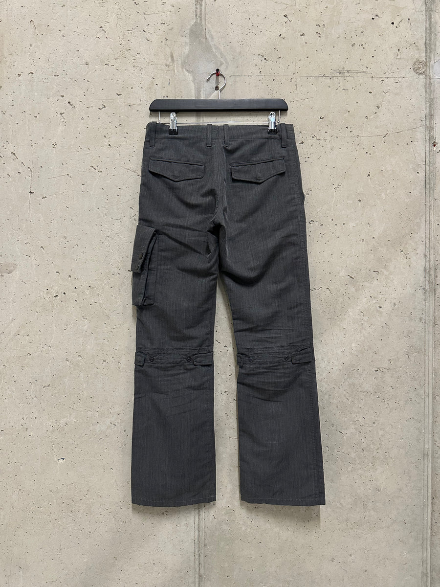 Tete Homme 2000s Multi-Pocket Cargo Trousers (W28)
