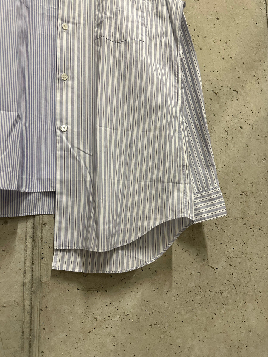 Comme des Garçons AD2017 Asymmetrical Pinstripe Shirt (S)