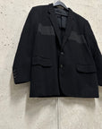 Comme Des Garçons AW1993 Black Panelled Linen Blazer (M)