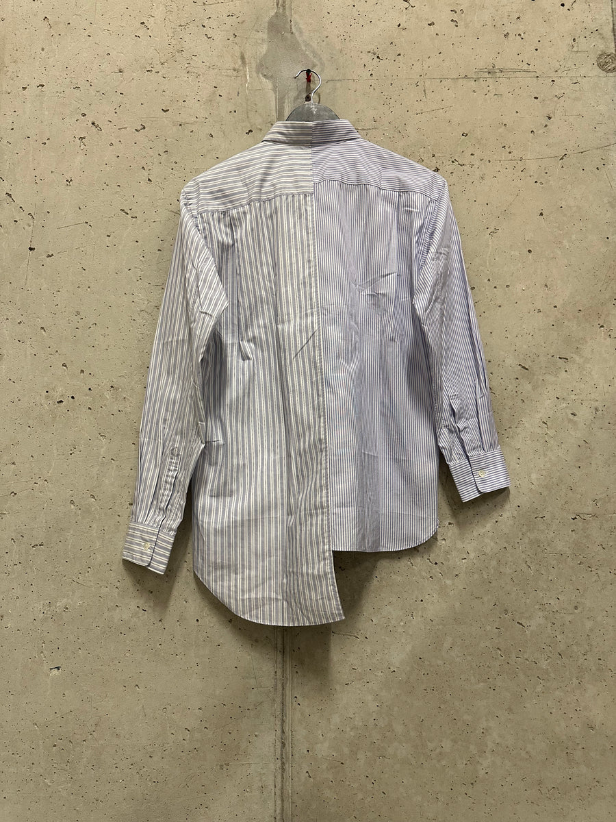 Comme des Garçons AD2017 Asymmetrical Pinstripe Shirt (S)
