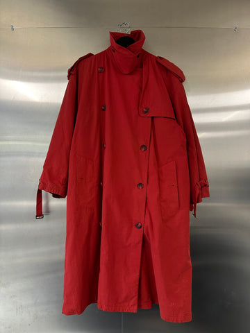 Emporio Armani 1980s Red Overcoat (M)