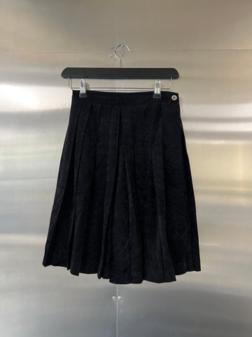 Comme Des Garçons AD1991 Velvet Pleated Skirt (W26)